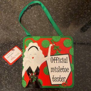 Official Misletoe Tester Hanging Plaque